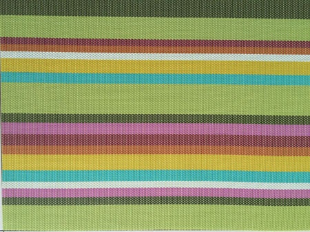 Strip Color Vinyl Woven Mesh Fabric