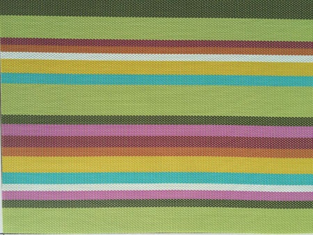 Strip Color Vinyl Woven Mesh Fabric