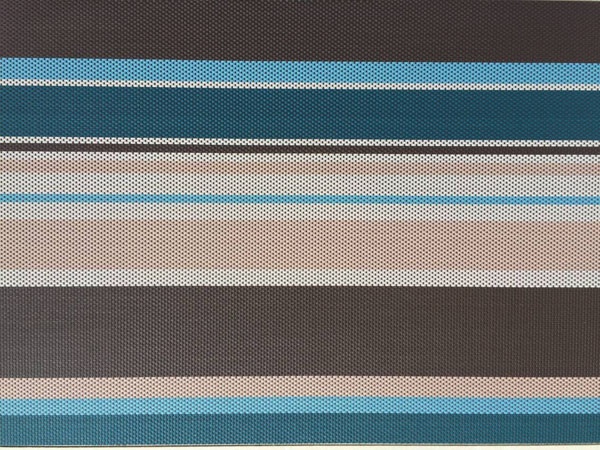 Strip Color Vinyl Woven Mesh Fabric