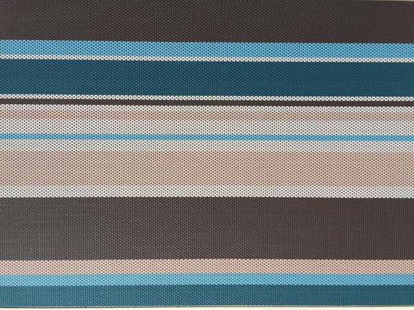 Strip Color Vinyl Woven Mesh Fabric
